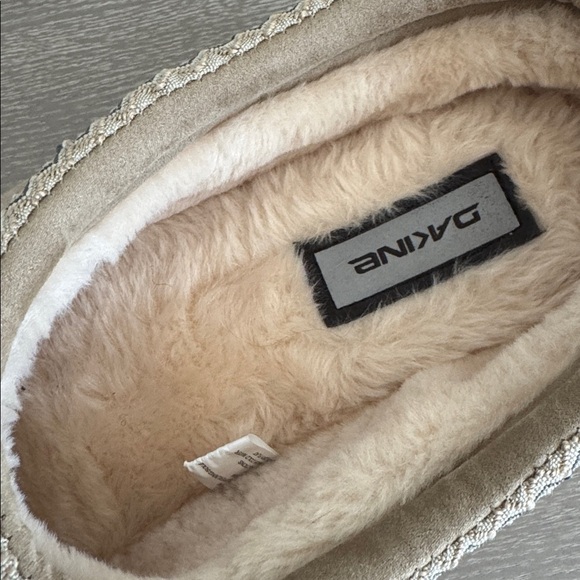 Dakine Mens Suede Cozy Slippers Mules Faux Fur Lined Trim Indoor Outdoor size XL main image 11